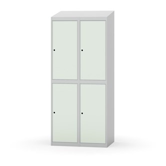 Novis garderobeskab skrå topplade 2:2 B80 cm