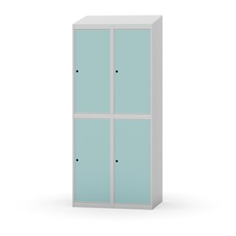 Novis garderobeskab skrå topplade 2:2 B80 cm