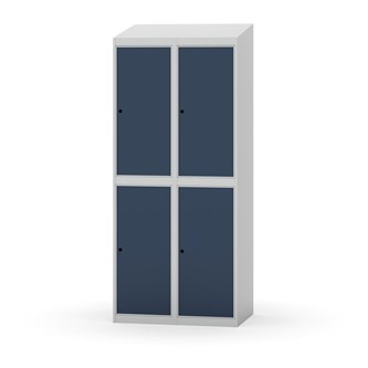 Novis garderobeskab skrå topplade 2:2 B80 cm