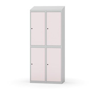 Novis garderobeskab skrå topplade 2:2 B80 cm