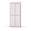 Novis garderobeskab skrå topplade 2:2 B80 cm