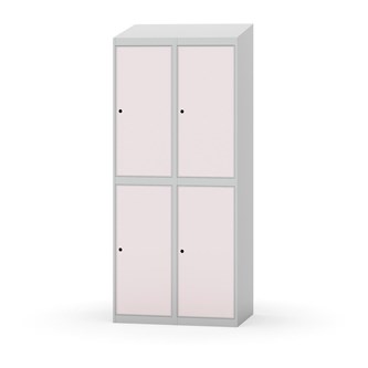 Novis garderobeskab skrå topplade 2:2 B80 cm