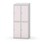 Novis garderobeskab skrå topplade 2:2 B80 cm