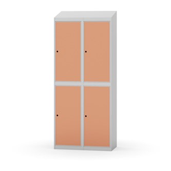Novis garderobeskab skrå topplade 2:2 B80 cm