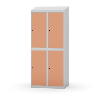 Novis garderobeskab skrå topplade 2:2 B80 cm
