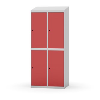 Novis garderobeskab skrå topplade 2:2 B80 cm