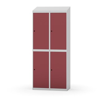 Novis garderobeskab skrå topplade 2:2 B80 cm