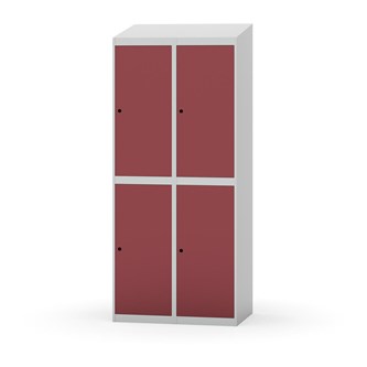Novis garderobeskab skrå topplade 2:2 B80 cm
