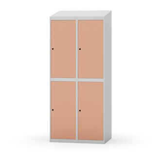 Novis garderobeskab skrå topplade 2:2 B80 cm