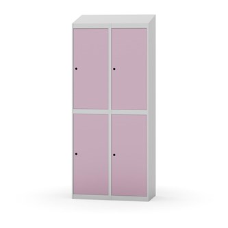 Novis garderobeskab skrå topplade 2:2 B80 cm