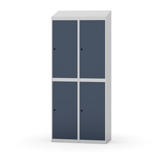 Novis garderobeskab skrå topplade 2:2 B80 cm