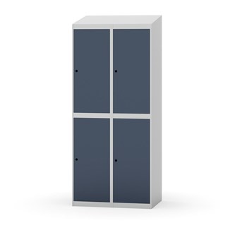 Novis garderobeskab skrå topplade 2:2 B80 cm