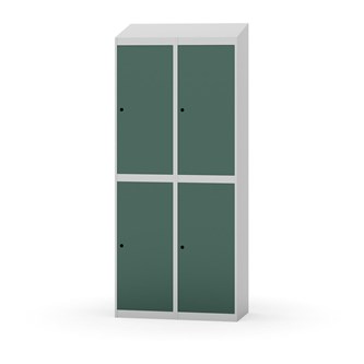 Novis garderobeskab skrå topplade 2:2 B80 cm