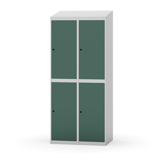 Novis garderobeskab skrå topplade 2:2 B80 cm