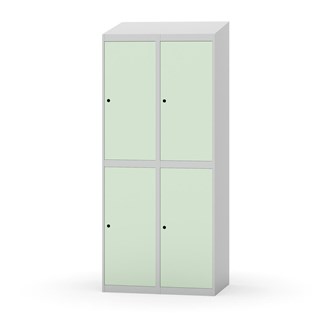 Novis garderobeskab skrå topplade 2:2 B80 cm