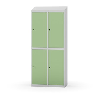 Novis garderobeskab skrå topplade 2:2 B80 cm