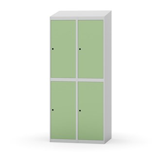 Novis garderobeskab skrå topplade 2:2 B80 cm