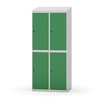 Novis garderobeskab skrå topplade 2:2 B80 cm