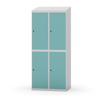 Novis garderobeskab skrå topplade 2:2 B80 cm