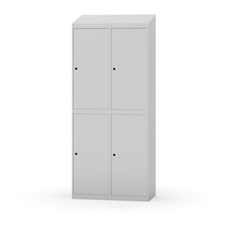 Novis garderobeskab skrå topplade 2:2 B80 cm