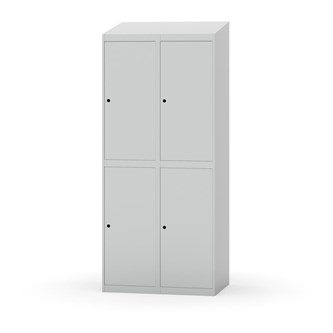 Novis garderobeskab skrå topplade 2:2 B80 cm