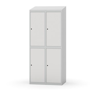 Novis garderobeskab skrå topplade 2:2 B80 cm