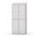 Novis garderobeskab skrå topplade 2:2 B80 cm