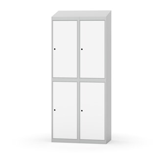 Novis garderobeskab skrå topplade 2:2 B80 cm