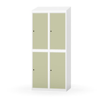 Novis garderobeskab skrå topplade 2:2 B80 cm