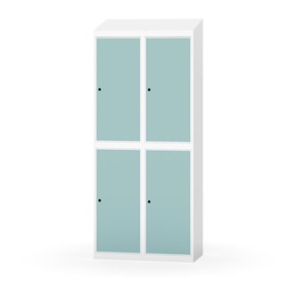 Novis garderobeskab skrå topplade 2:2 B80 cm