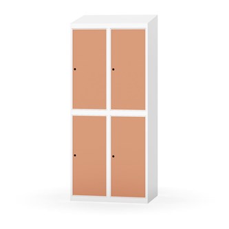 Novis garderobeskab skrå topplade 2:2 B80 cm