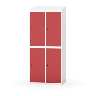 Novis garderobeskab skrå topplade 2:2 B80 cm