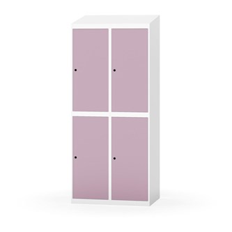 Novis garderobeskab skrå topplade 2:2 B80 cm