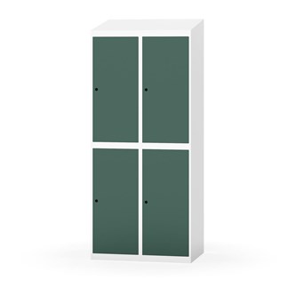 Novis garderobeskab skrå topplade 2:2 B80 cm