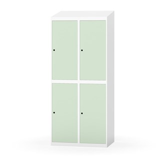 Novis garderobeskab skrå topplade 2:2 B80 cm