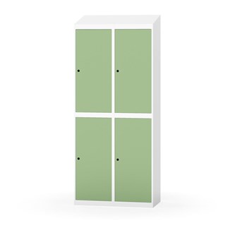 Novis garderobeskab skrå topplade 2:2 B80 cm