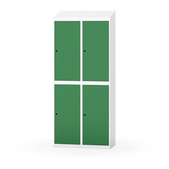 Novis garderobeskab skrå topplade 2:2 B80 cm