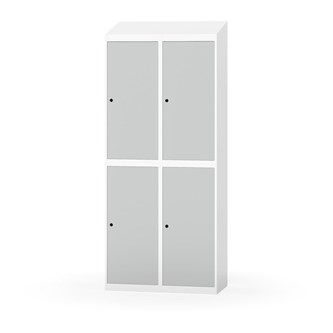 Novis garderobeskab skrå topplade 2:2 B80 cm