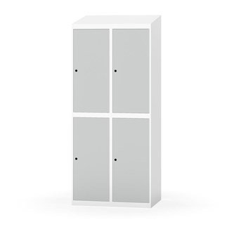 Novis garderobeskab skrå topplade 2:2 B80 cm