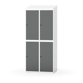 Novis garderobeskab skrå topplade 2:2 B80 cm