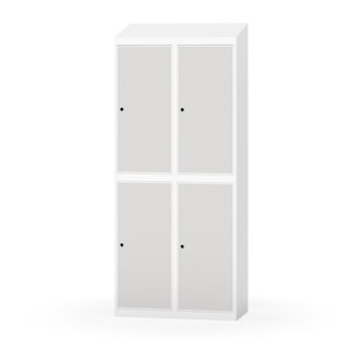 Novis garderobeskab skrå topplade 2:2 B80 cm