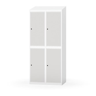 Novis garderobeskab skrå topplade 2:2 B80 cm