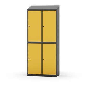 Novis garderobeskab skrå topplade 2:2 B80 cm