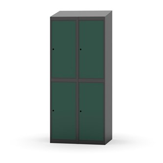 Novis garderobeskab skrå topplade 2:2 B80 cm