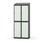 Novis garderobeskab skrå topplade 2:2 B80 cm