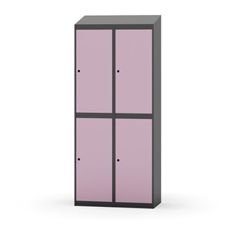 Novis garderobeskab skrå topplade 2:2 B80 cm