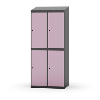 Novis garderobeskab skrå topplade 2:2 B80 cm