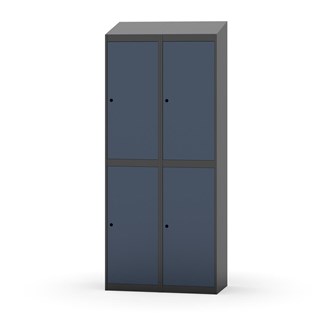 Novis garderobeskab skrå topplade 2:2 B80 cm