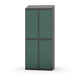 Novis garderobeskab skrå topplade 2:2 B80 cm