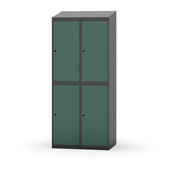 Novis garderobeskab skrå topplade 2:2 B80 cm